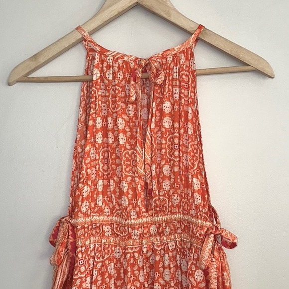 Free People Mid Summers Day Dress in Cayenne Combo - Picture 8 of 12